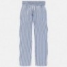 Spodnie w paski dziewczęce Mayoral 6534-19 Niebieski