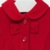 Płaszcz elegancki flauszowy dla dziewczynki Mayoral 2428-86 czerwony