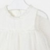 Sukienka tiulowa dla dziewczynek Mayoral 3920-28 Kremowy