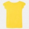 Koszulka z haftem dla dziewczynki Mayoral 6030-54 Żółty