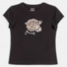 Koszulka z cekinami dla dziewczynki Mayoral 6022-46 Czarny