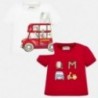 Komplet 2 koszulki dla chłopca Mayoral 1037-51 Czerwony