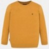 Sweter bawełniany gładki dla chłopca Mayoral 354-45 Karmel