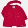 Płaszcz trykotowy dziewczęcy Mayoral 2427-46 czerwony