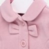 Płaszcz elegancki flauszowy dziewczęcy Mayoral 2428-90 Różowy