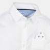 Koszula z długim rękawem w kropki chłopięca Mayoral 4118-57 Biały