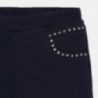 Spodnie jegginsy z dżetami dziewczęce Mayoral 7504-77 Granatowy