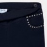 Spodnie jegginsy z dżetami dziewczęce Mayoral 7504-77 Granatowy