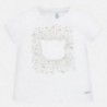 Koszulka bawełniana dla dziewczynki Mayoral 105-90 Biały