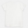 Koszulka z aplikacją dla dziewczynek Mayoral 3007-26 kremowy
