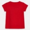 Koszulka z aplikacją dla dziewczynek Mayoral 3007-25 Czerwony