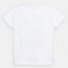 Koszulka bawełniana z nadrukiem dla chłopców Mayoral 3050-94 Biały