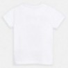 Koszulka bawełniana dla chłopców Mayoral 3052-25 biały