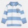 Koszulka polo w paski chłopięca Mayoral 3159-41 Błękitny