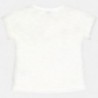 Koszulka z krótkim rękawem dziewczęca Mayoral 6010-3 Kremowy