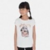 Koszulka z krótkim rękawem dziewczęca Mayoral 6023-27 Biały