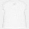 Koszulka z krótkim rękawem dziewczęca Mayoral 6023-27 Biały