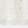 Sukienka tiul z haftem dziewczęca Mayoral 3943-15 Kremowy