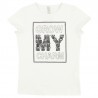 Bluzka dla dziewczynki z cekinami Trybeyond 89984368-11A biała