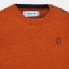Sweter z lamówką chłopięcy Mayoral 351-28 Pomarańczowy