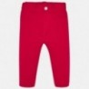 Spodnie bawełniane dla dziewczynki Mayoral 560-41 Czerwony