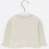 Sweter rozpinany z falbankami dla dziewczynki Mayoral 2315-33 Beżowy