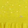Sweter z falbanką dziewczęcy Mayoral 4303-16 żółty