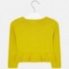 Sweter dzianinowy dla dziewczynki Mayoral 4306-23 żółty