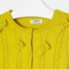 Sweter dzianinowy dla dziewczynki Mayoral 4306-23 żółty