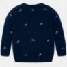Sweter z haftami dla chłopca Mayoral 4316-80 granat
