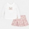 Komplet bluzka i spódnica dziewczęcy Mayoral 4947-15 Różowy