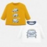 Komplet 2 koszulki z długim rękawem dla chłopca Mayoral 2003-32 Żółty