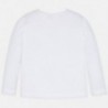 Koszulka z długim rękawem dziewczęca Mayoral 178-37 Biały