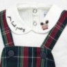Komplet bluzka i spódnica ogrodniczka dla dziewczynki Mayoral 2623-15 Granatowy