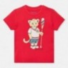 Koszulka bawełniana dla chłopców Mayoral 1046-25 czerwony