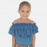 Bluzka luźna dla dziewczynki Mayoral 3187-5 niebieska