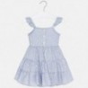 Sukienka w paski dla dziewczynki Mayoral 3953-8 błękitny