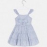 Sukienka w paski dla dziewczynki Mayoral 3953-8 błękitny