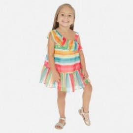 Sukienka w paski dziewczynka Mayoral 3954-7 kolorowy