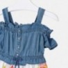 Sukienka jeans dla dziewczynek Mayoral 3956-5 kolorowy