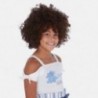Koszulka na ramiączkach dla dziewczynek Mayoral 6029-27 Biały