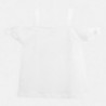 Koszulka na ramiączkach dla dziewczynek Mayoral 6029-27 Biały