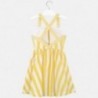 Sukienka popelinowa w paski dziewczynka Mayoral 6979-32 Żółty