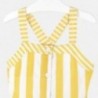 Sukienka popelinowa w paski dziewczynka Mayoral 6979-32 Żółty