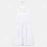 Sukienka popelinowa dla dziewczyn Mayoral 6982-80 biały