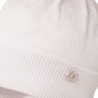 ANDERS czapka wiązana chłopięca Jamiks JWC045 kolor biały