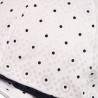 BARBARA Kapelusz bawełniany dla dziewczynki Jamiks JLC060 kolor biały/granat