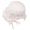 FLORA Kapelusz bawełniany dla dziewczynki Jamiks JLC020 kolor biały