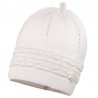 HERMOSA czapka dziewczęca Jamiks JWC046 kolor biały
