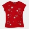 Koszulka z krótkim rękawem dziewczęca Mayoral 3012-65 czerwona